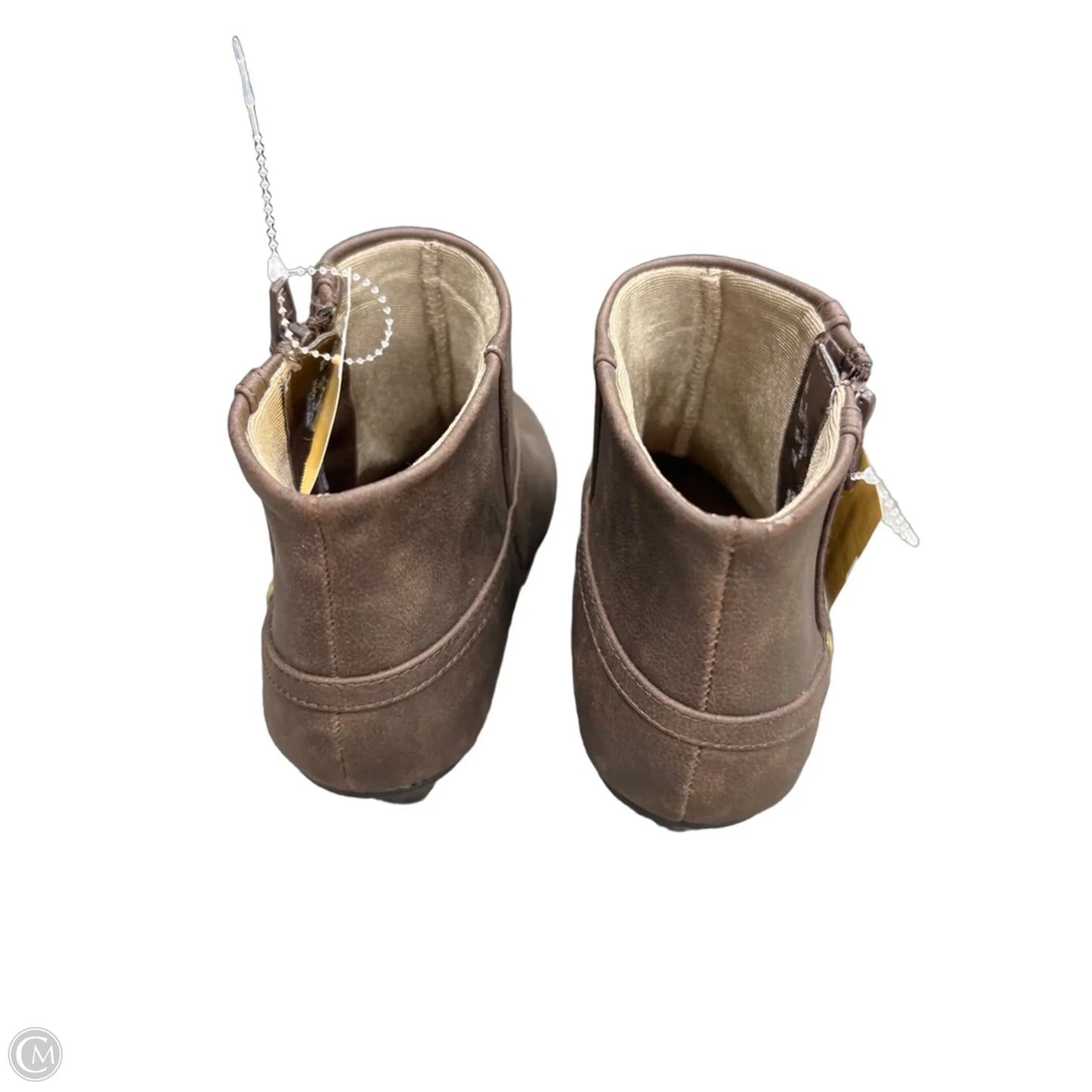 Boots Ankle Heels By Life Stride In Brown, Size: 8