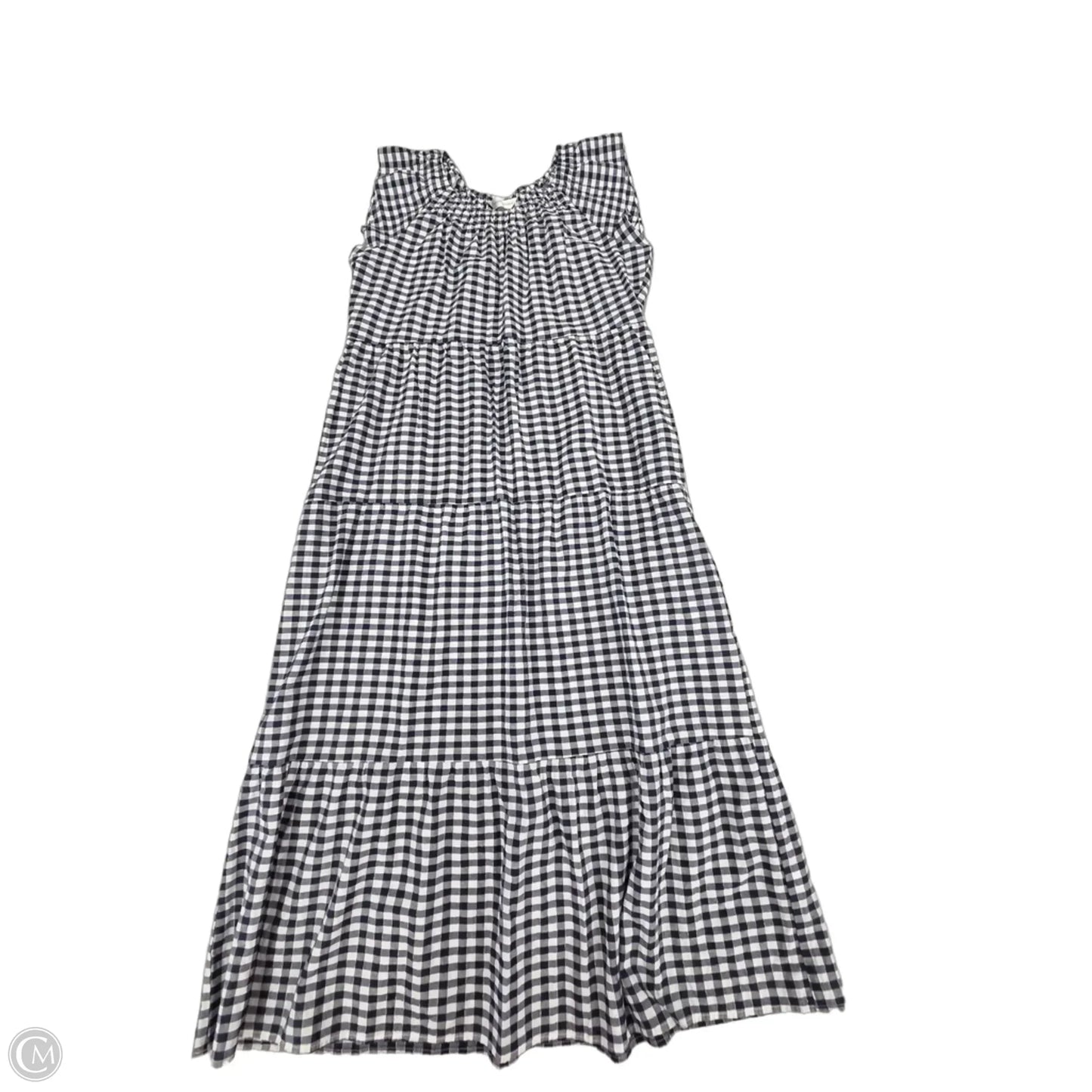 Dress Casual Maxi By Christopher And Banks In Blue & White, Size: M