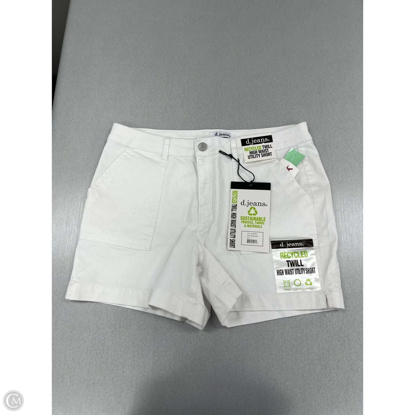 Shorts By D Jeans In White Denim, Size: 14