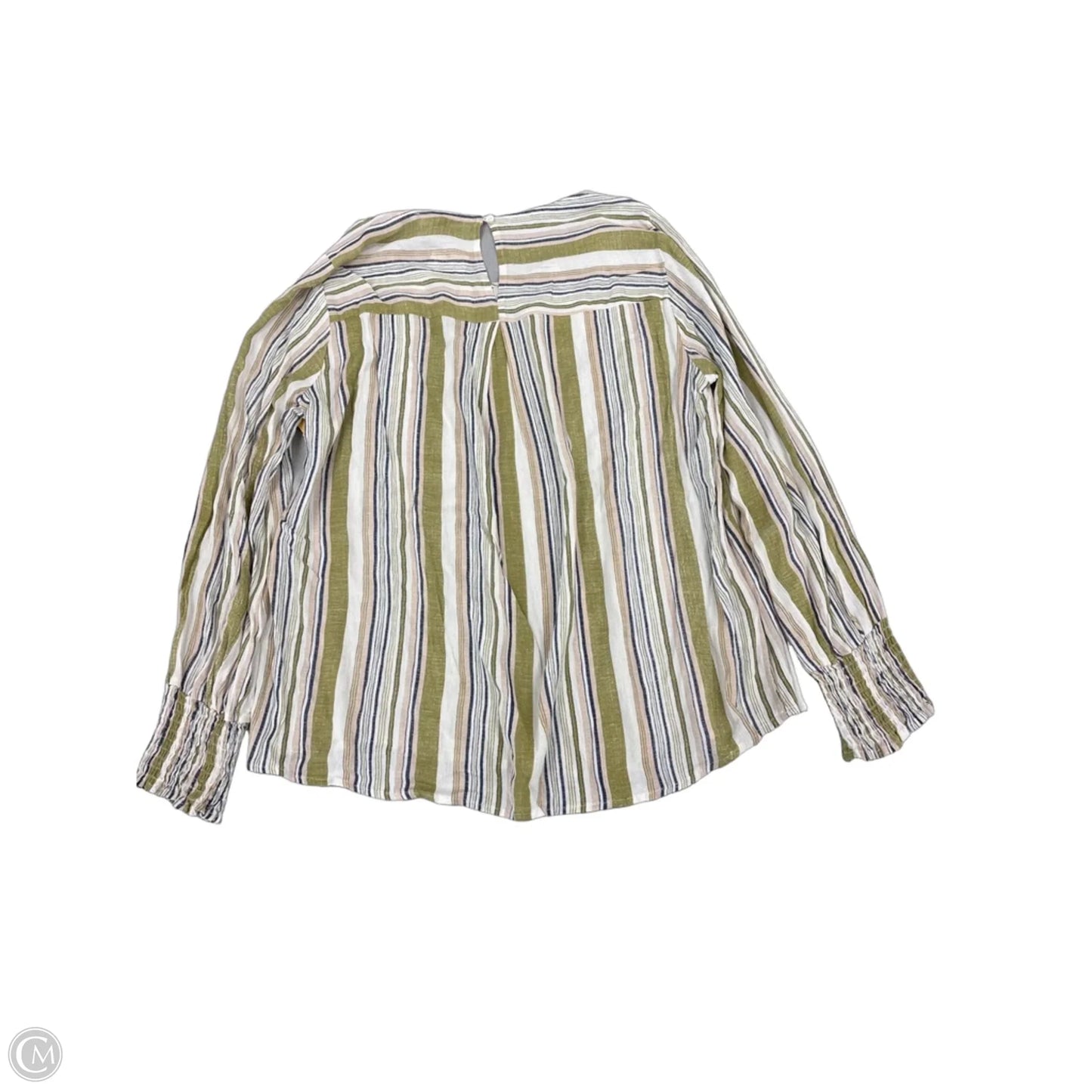 Top Long Sleeve By Staccato In Striped Pattern, Size: M