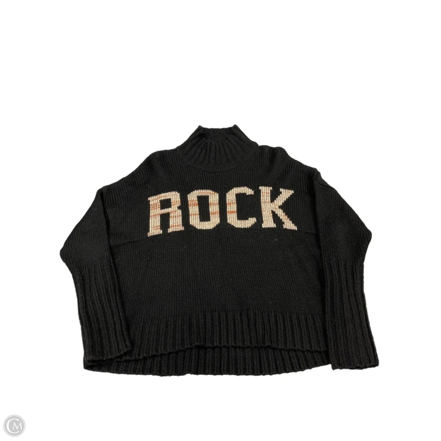 Sweater By Elan In Black, Size: L