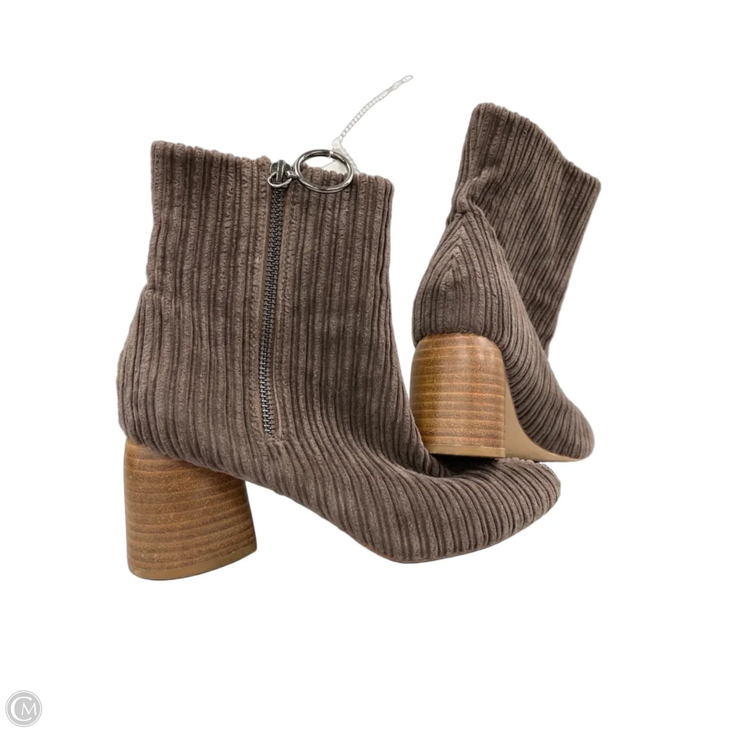 Boots Ankle Heels By Cme In Brown, Size: 7