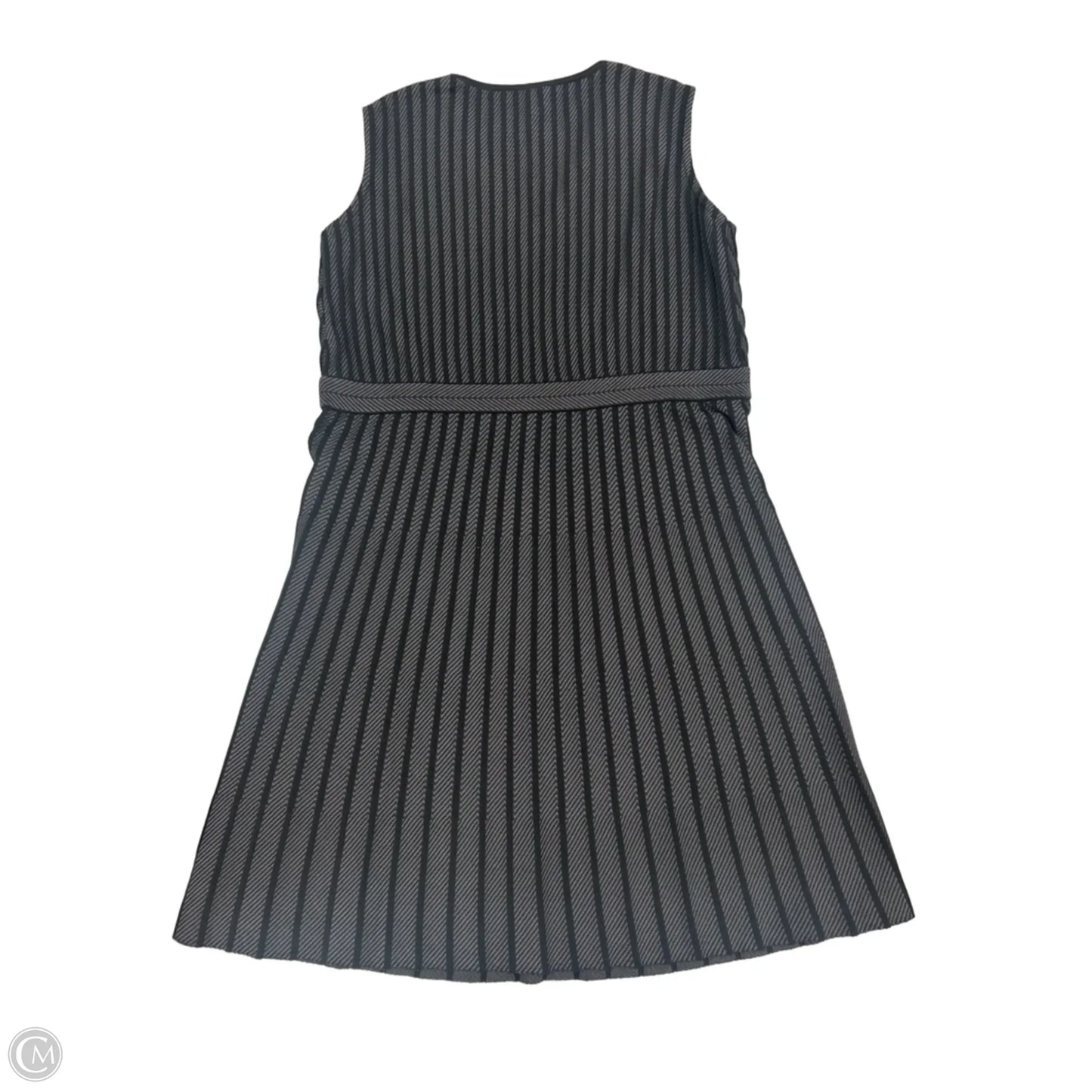 Dress Casual Midi By Ming Wang In Black & Grey, Size: Xl