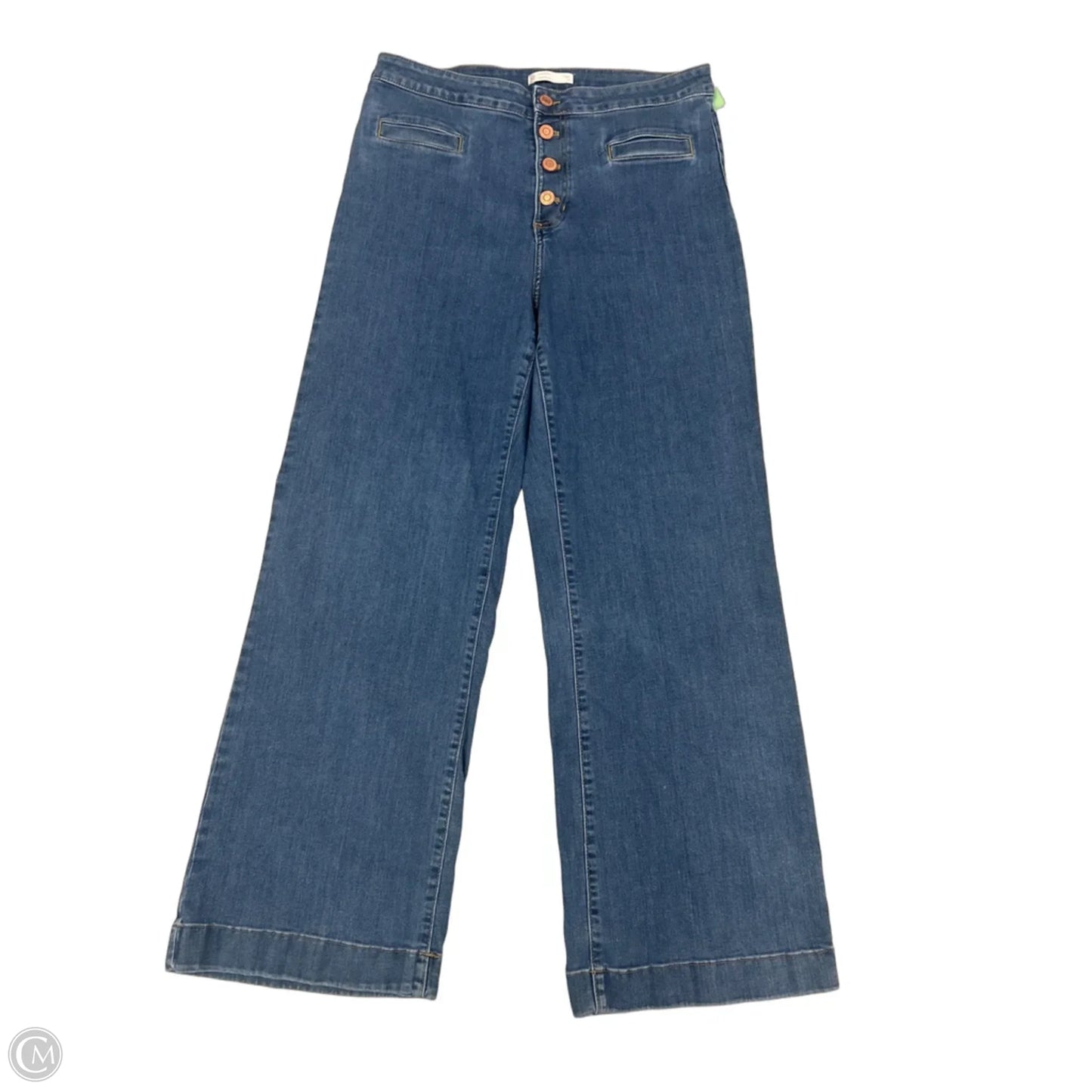 Jeans Wide Leg By Lc Lauren Conrad In Blue Denim, Size: 16