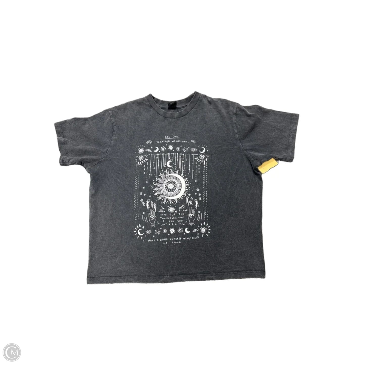 Top Short Sleeve By Urban Outfitters In Grey, Size: M
