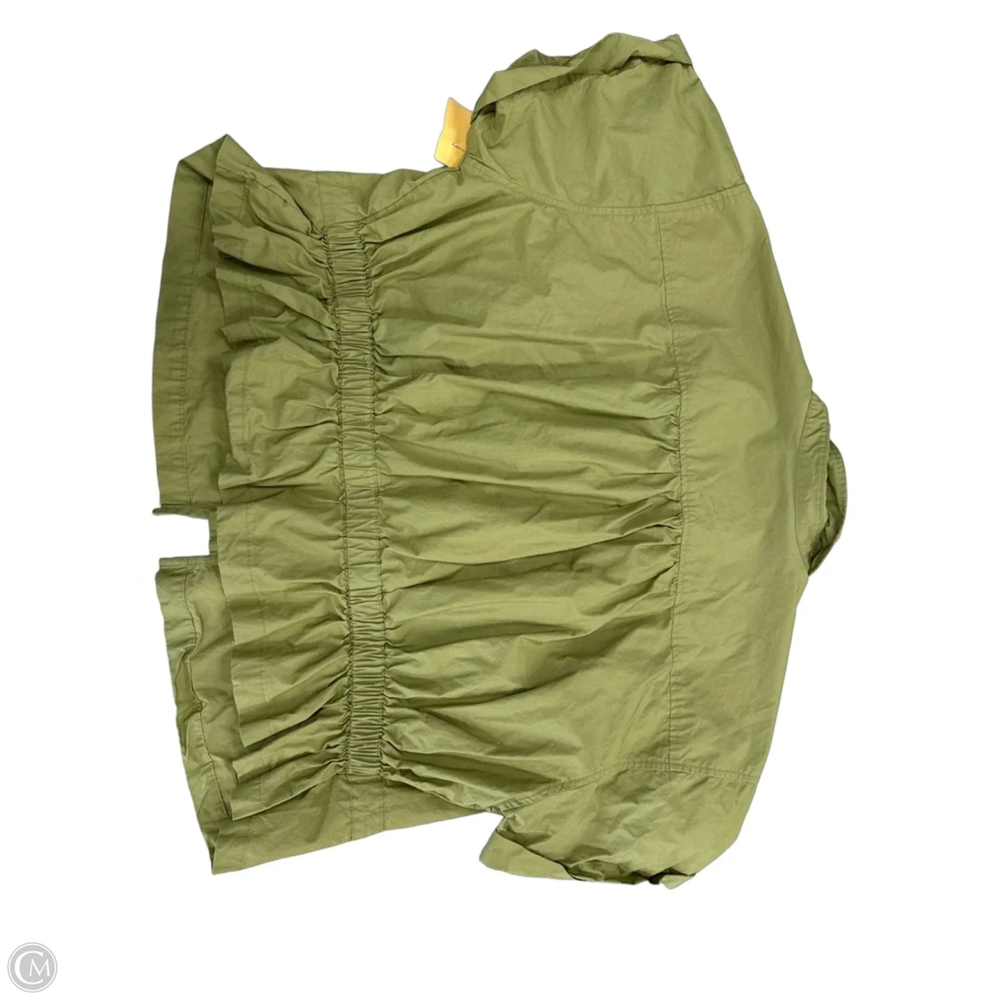 Top Short Sleeve By Free Assembly In Green, Size: 1x