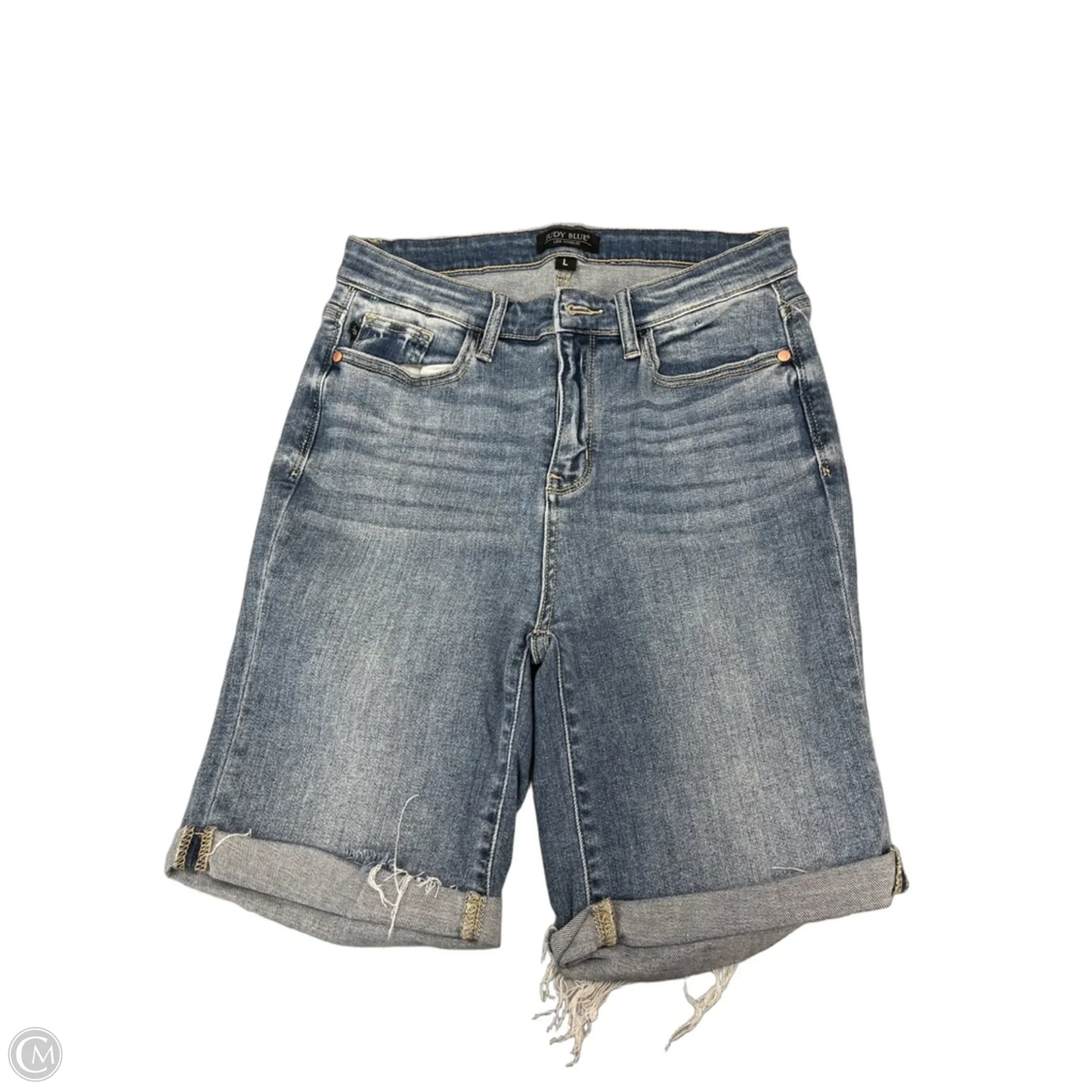 Shorts By Judy Blue In Blue Denim, Size: L