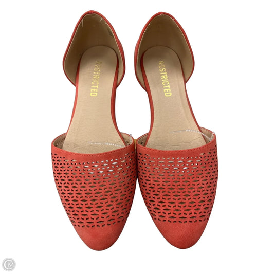 Shoes Flats By Restricted In Coral, Size: 6.5