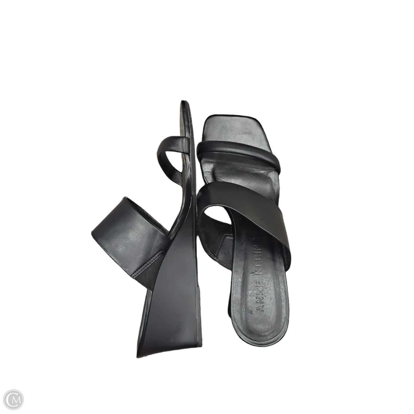 Shoes Heels Wedge By Anne Klein In Black, Size: 9.5