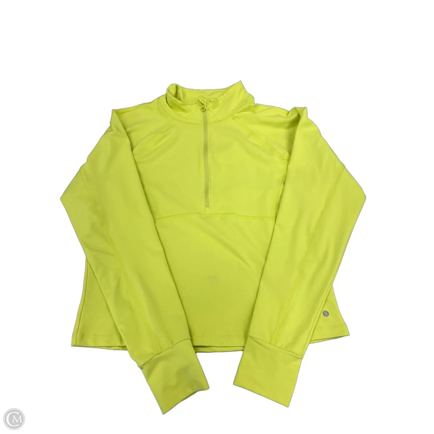 Athletic Top Long Sleeve Collar By Layer 8 In Green, Size: Xl
