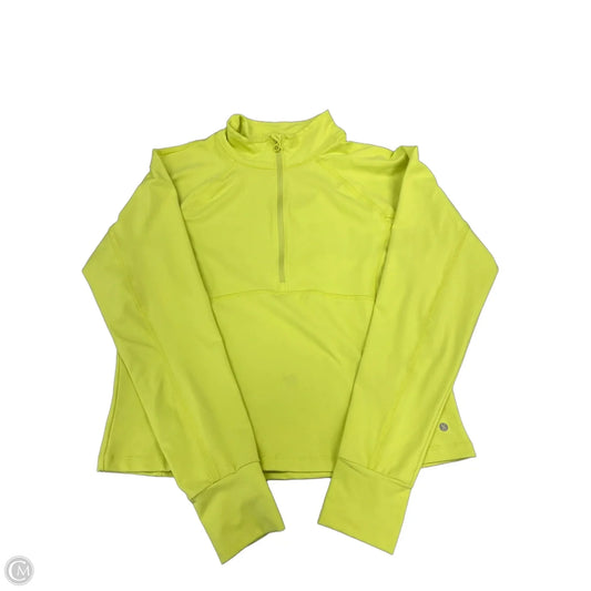 Athletic Top Long Sleeve Collar By Layer 8 In Green, Size: Xl