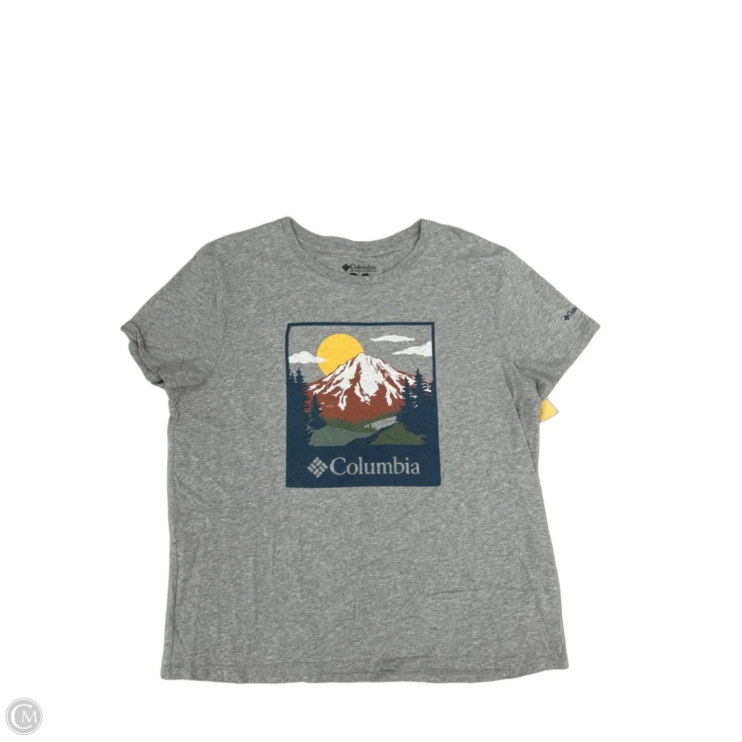 Top Short Sleeve By Columbia In Grey, Size: L