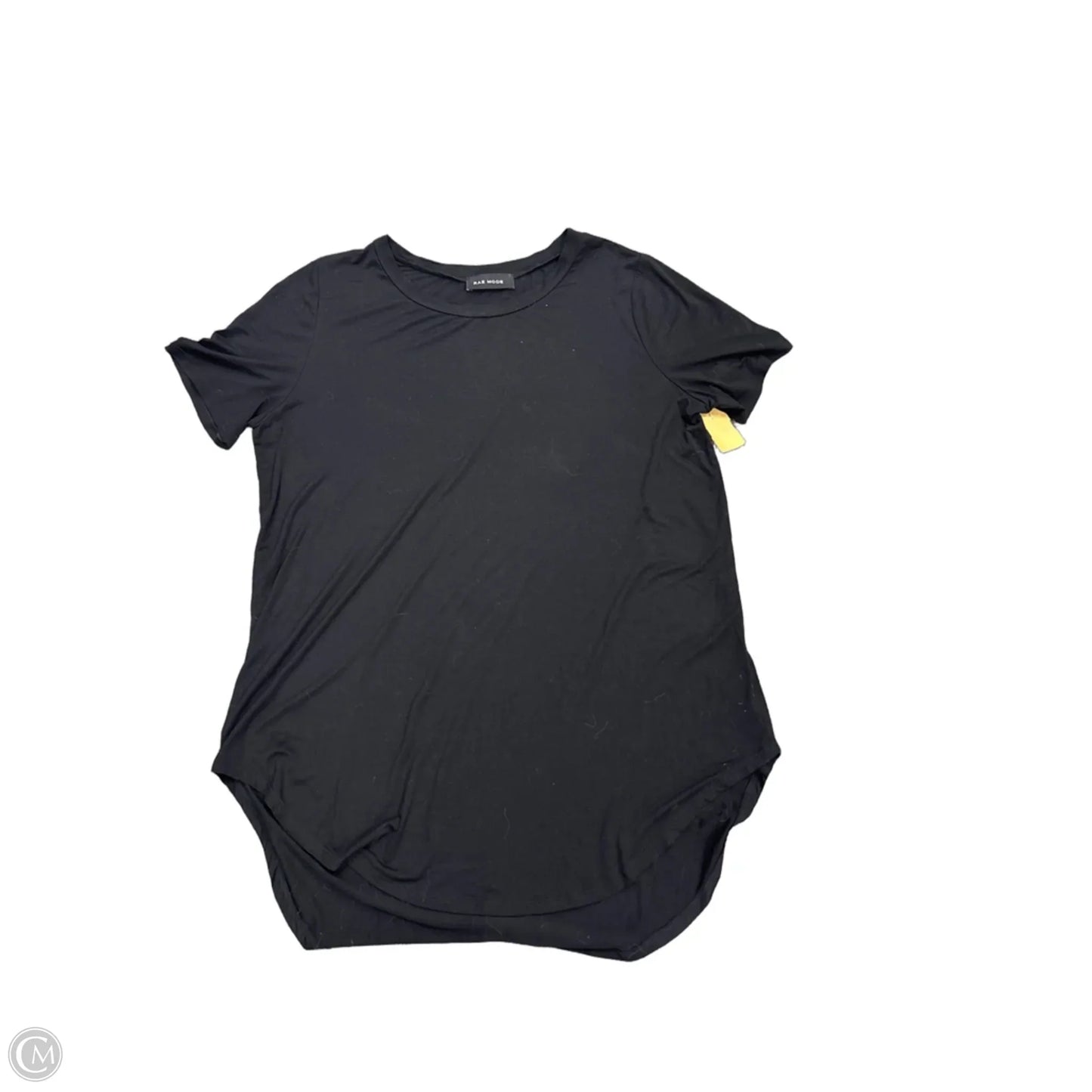 Top Short Sleeve By Cmc In Black, Size: L