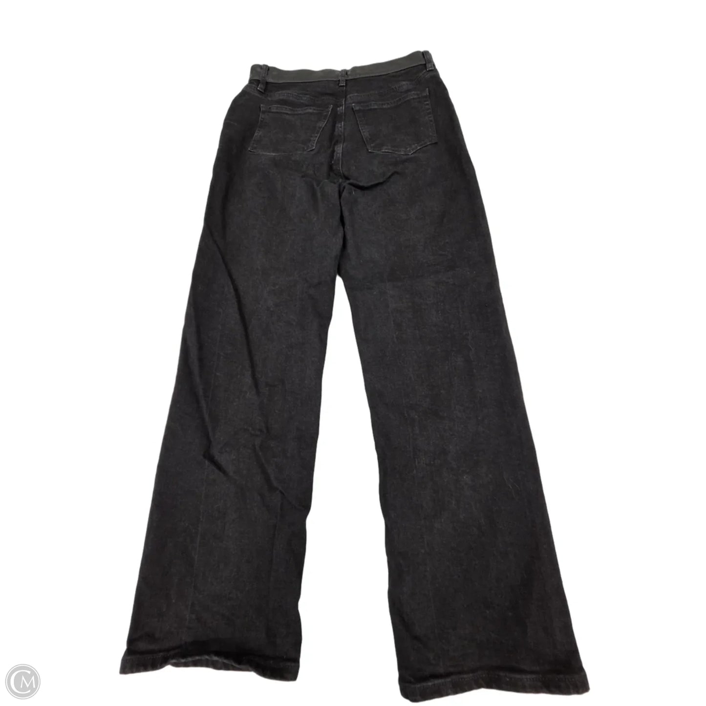 Jeans Straight By Loft In Black Denim, Size: 4