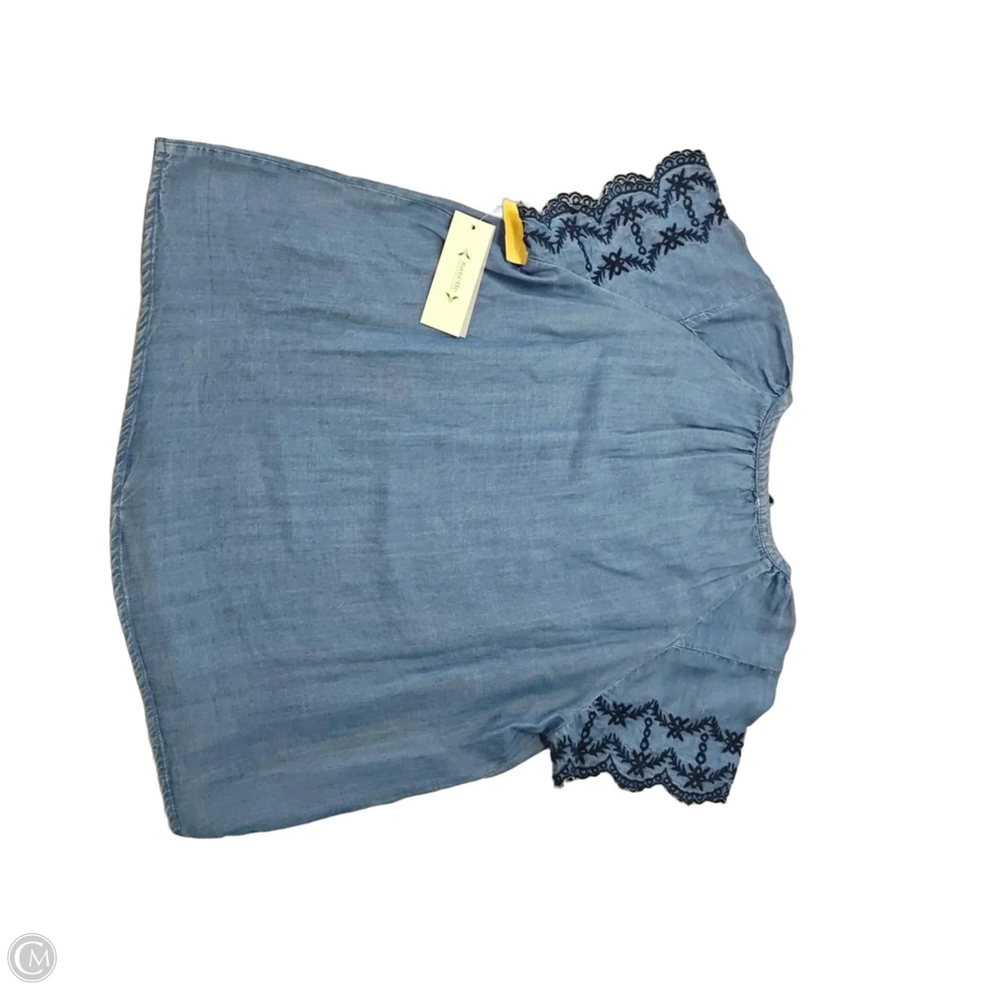Top Short Sleeve By Nanette By Nanette Lepore In Blue, Size: M
