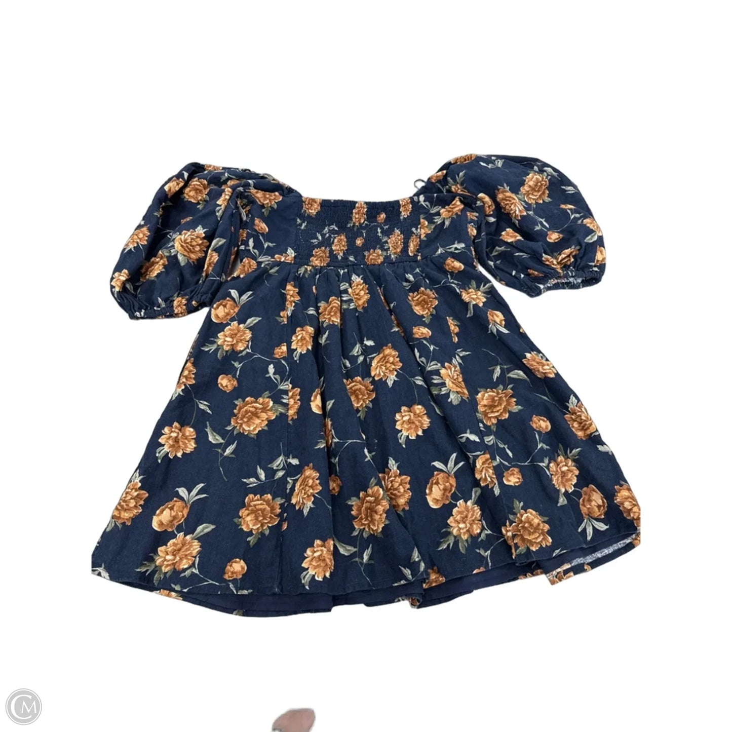 Dress Casual Short By Abercrombie And Fitch In Blue & Brown, Size: M