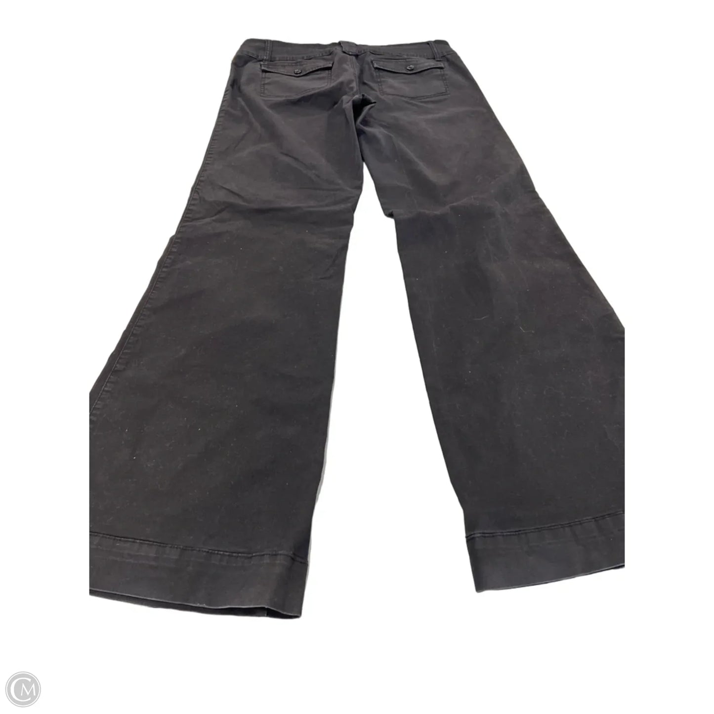 Jeans Wide Leg By Cme In Black Denim, Size: 14