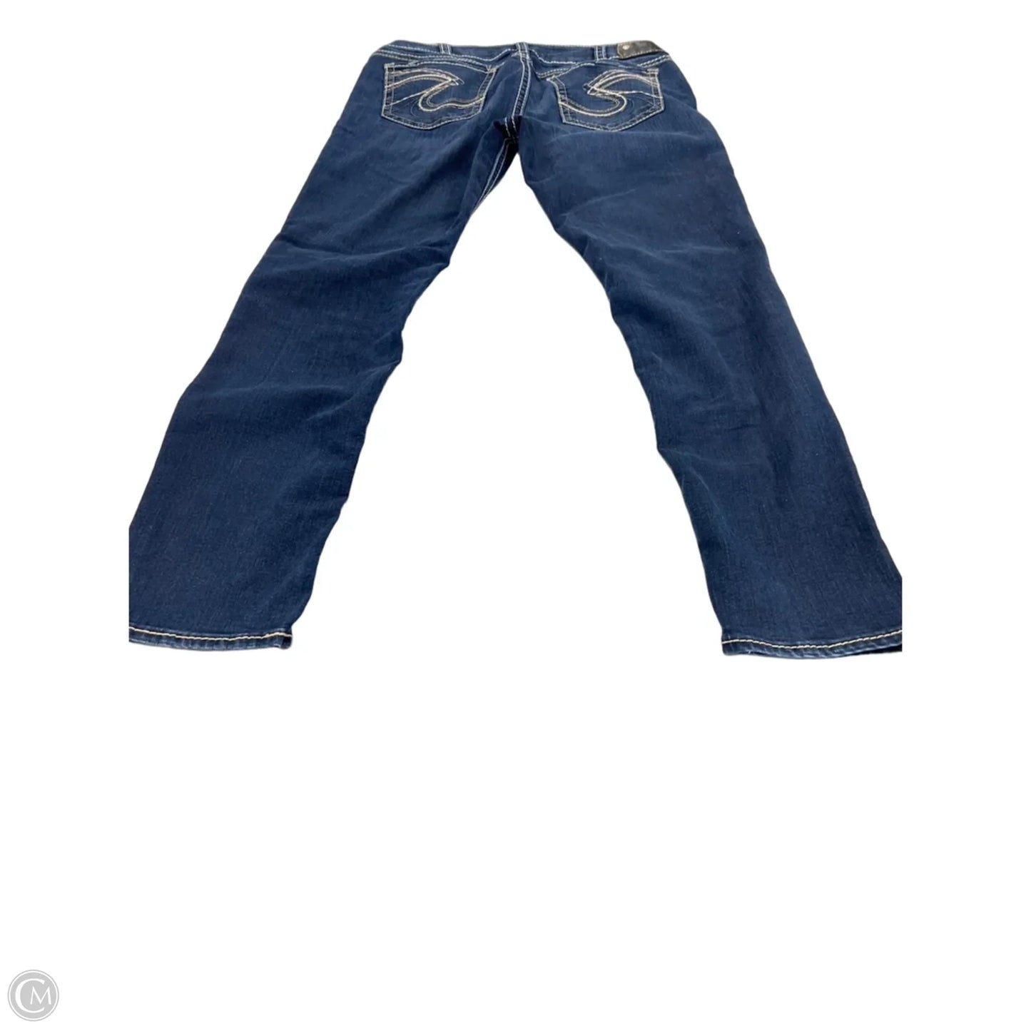 Jeans Straight By Silver In Blue Denim, Size: 14