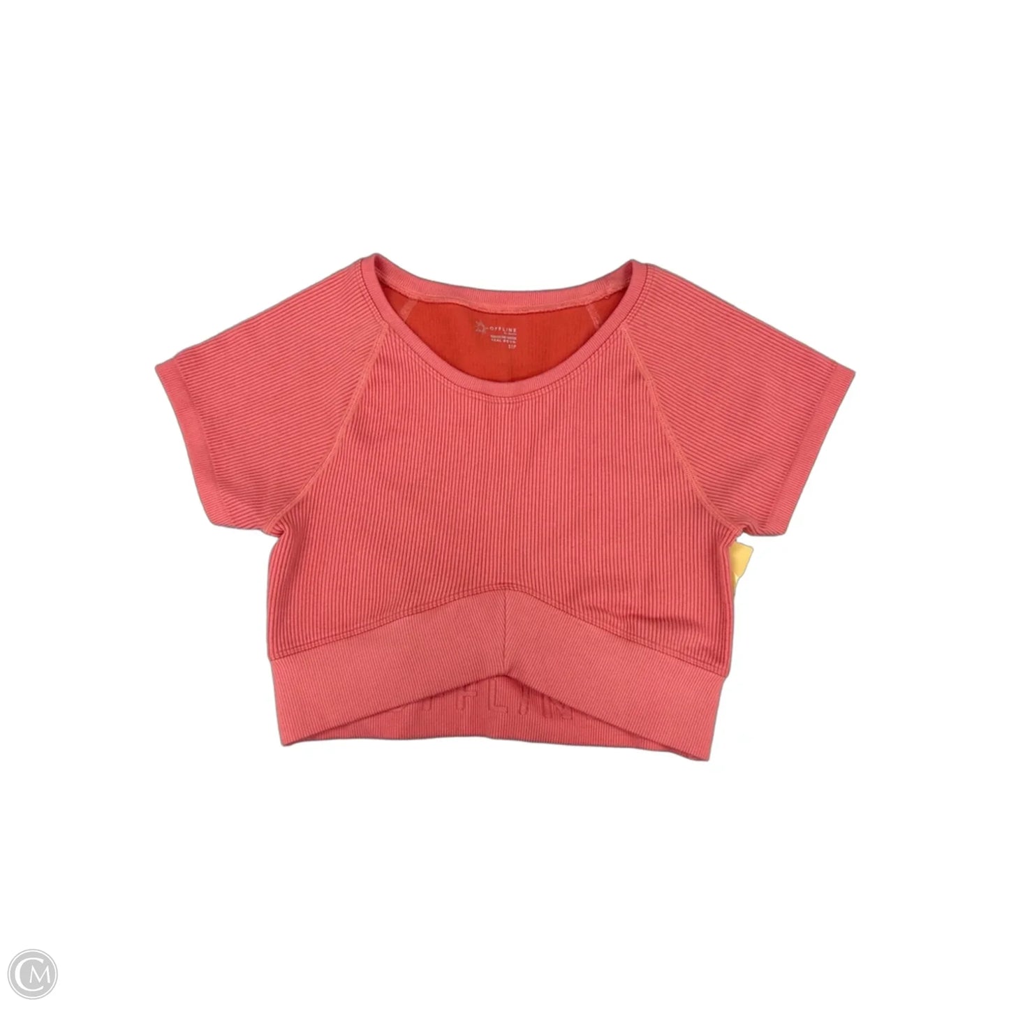 Athletic Top Short Sleeve By Offline In Coral, Size: S