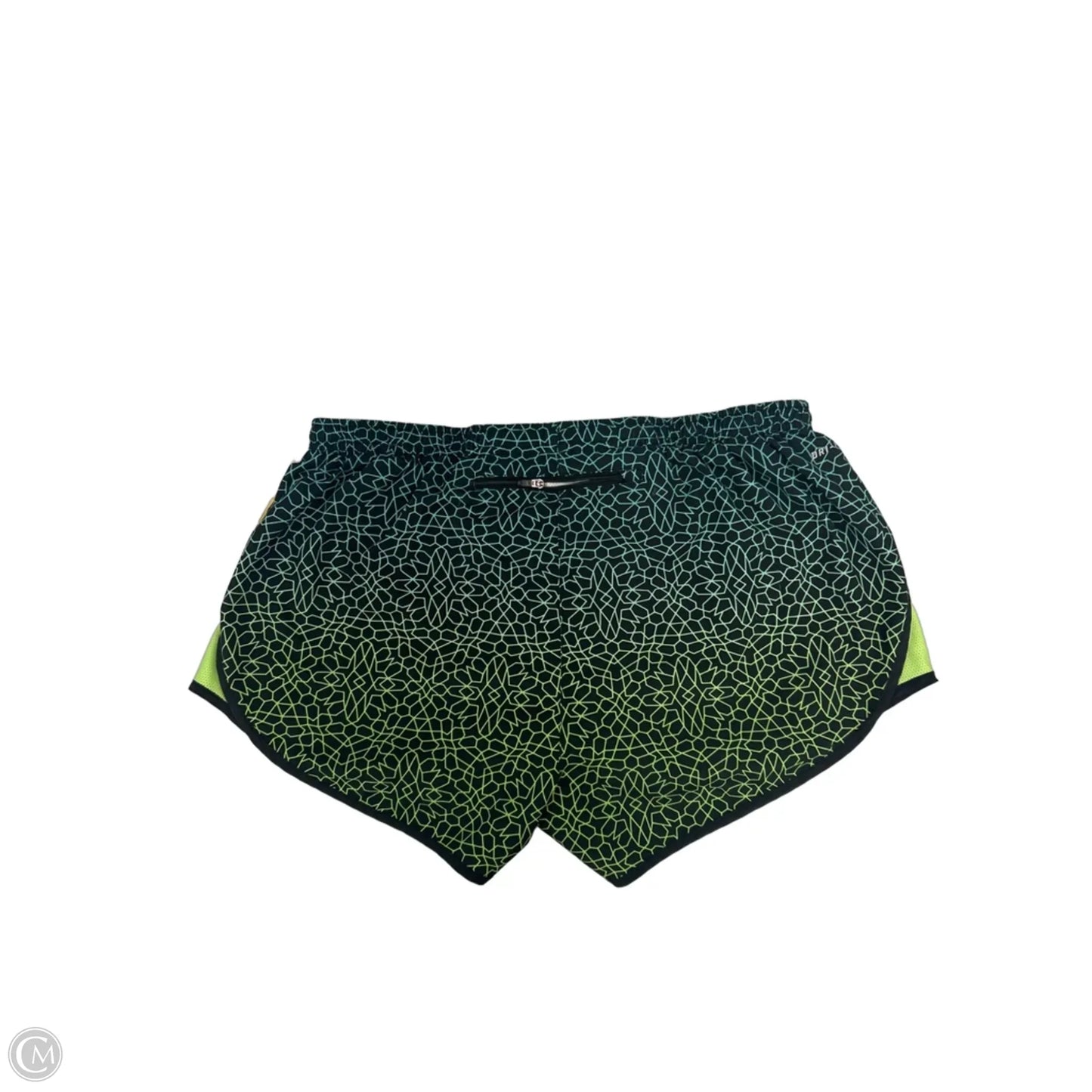 Athletic Shorts By Nike In Black & Green, Size: L