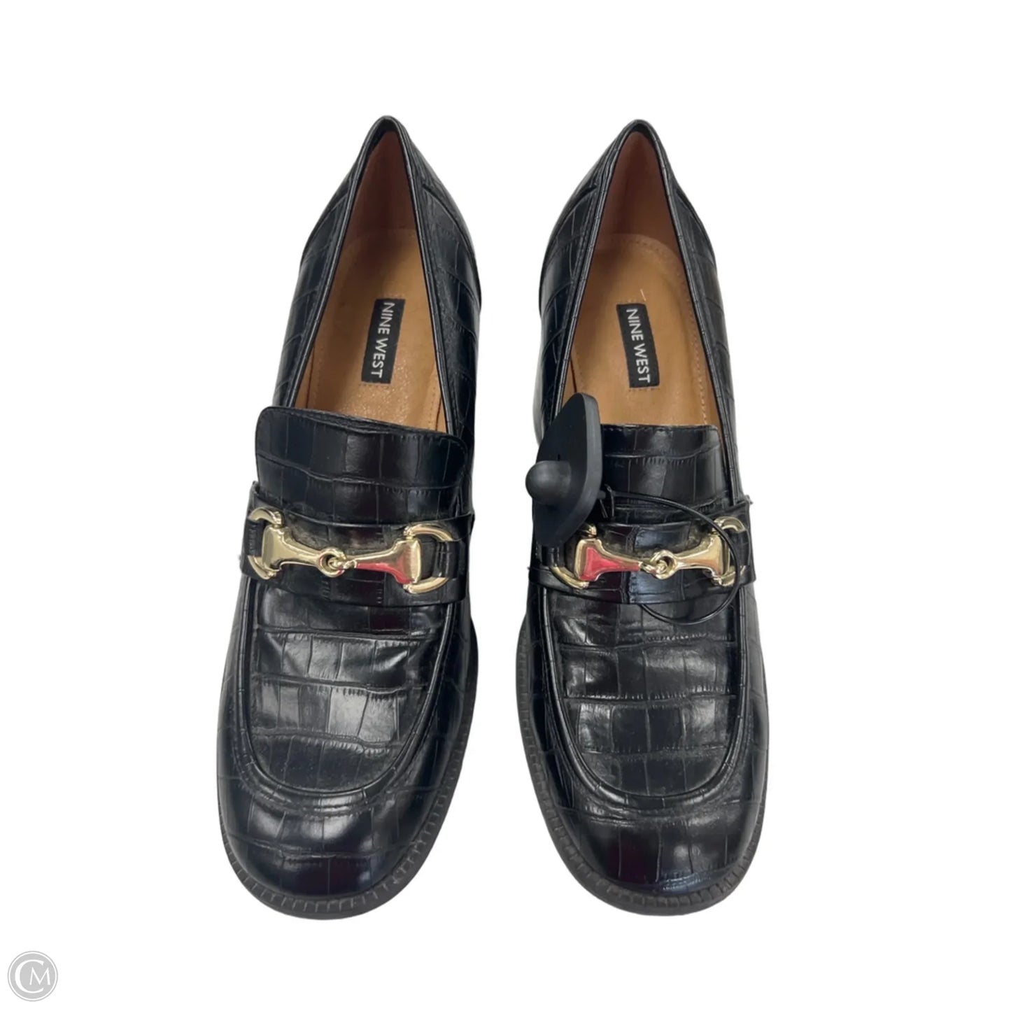 Shoes Heels Block By Nine West In Black, Size: 8.5