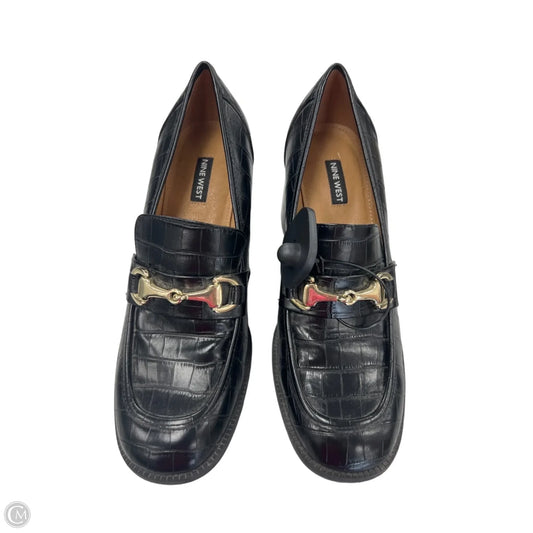 Shoes Heels Block By Nine West In Black, Size: 8.5