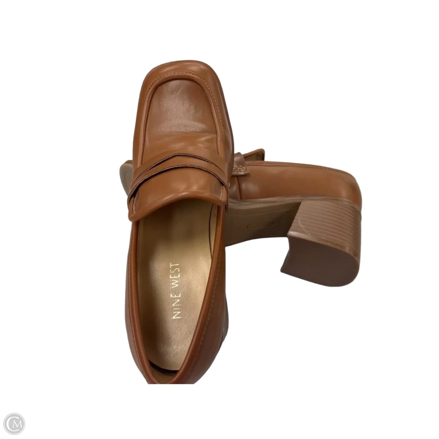 Shoes Heels Block By Nine West In Tan, Size: 8.5