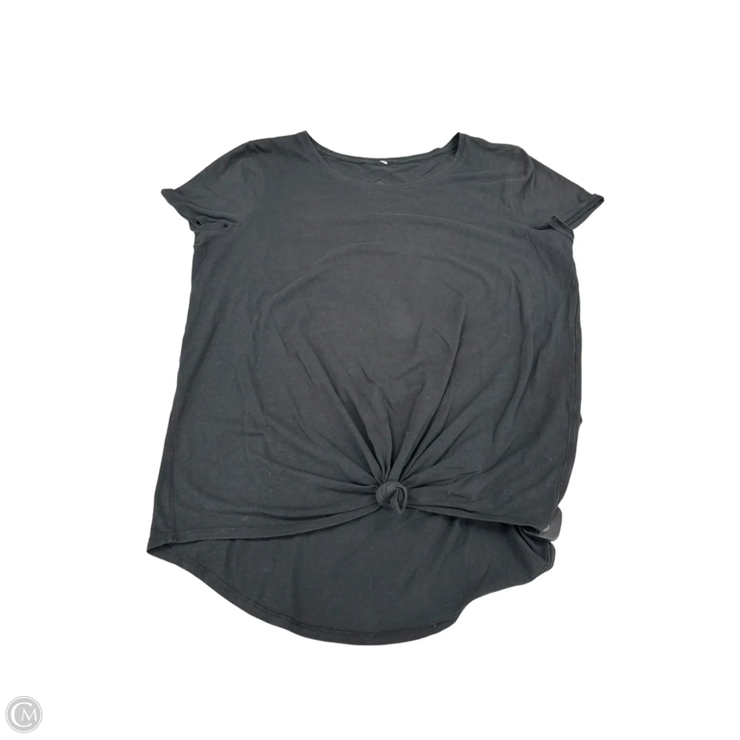Top Short Sleeve By Lululemon In Black, Size: 12