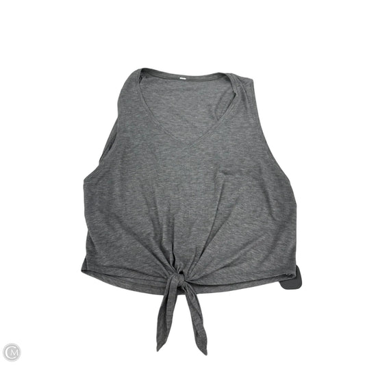 Top Sleeveless By Lululemon In Grey, Size: 12