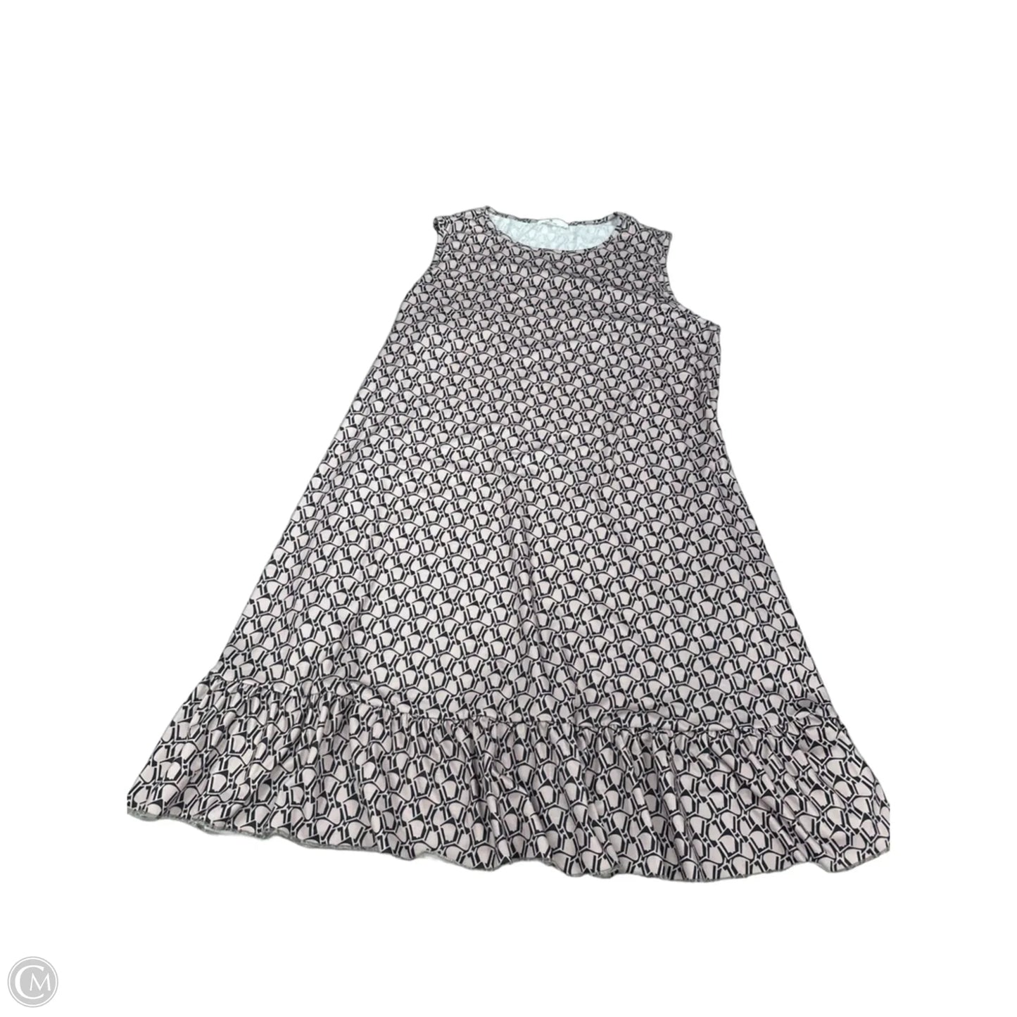 Dress Casual Midi By Cme In Black & Tan, Size: Xl