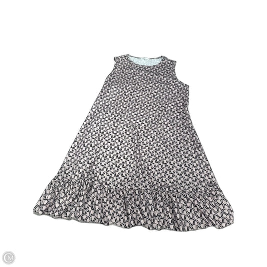 Dress Casual Midi By Cme In Black & Tan, Size: Xl