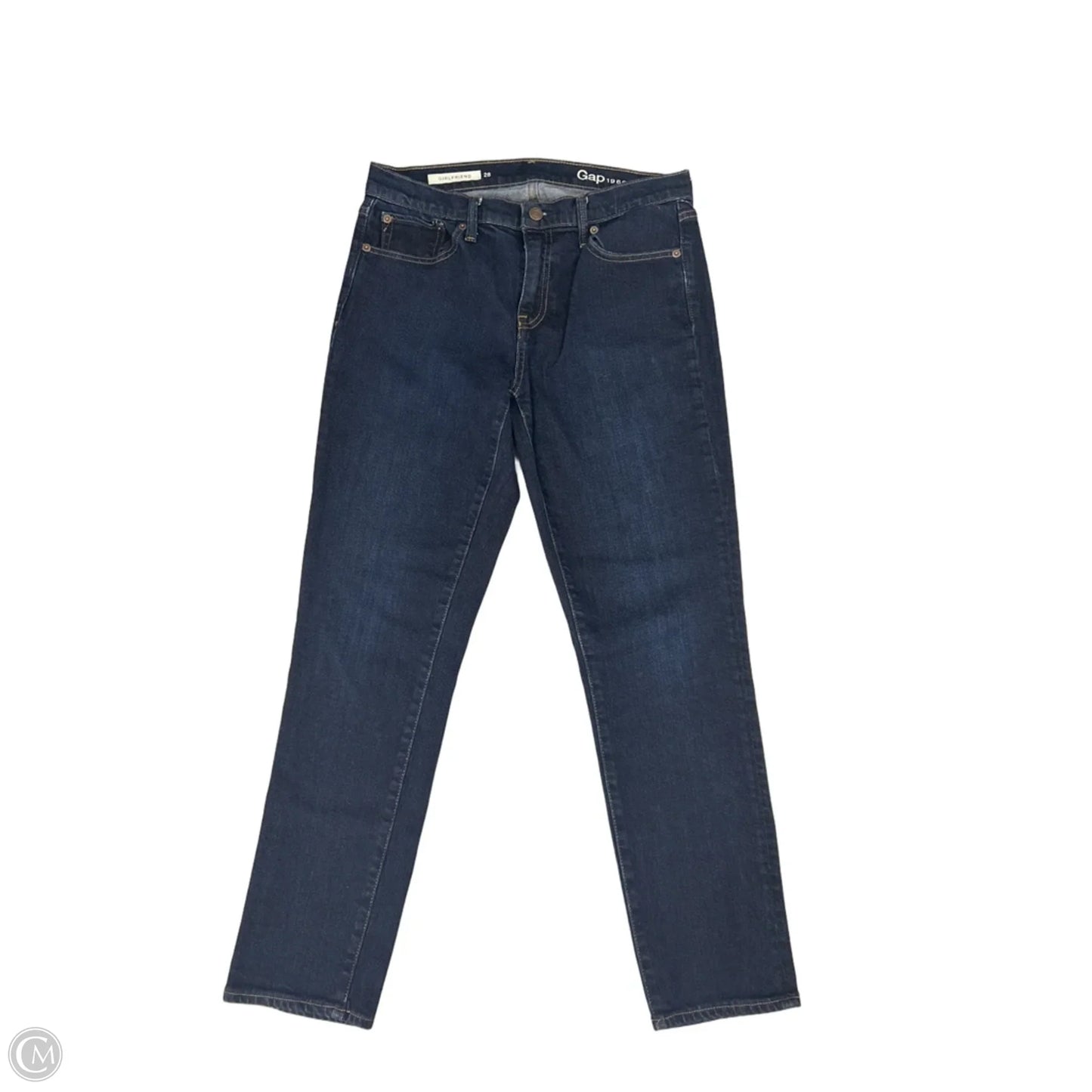 Jeans Straight By Gap In Blue Denim, Size: 6