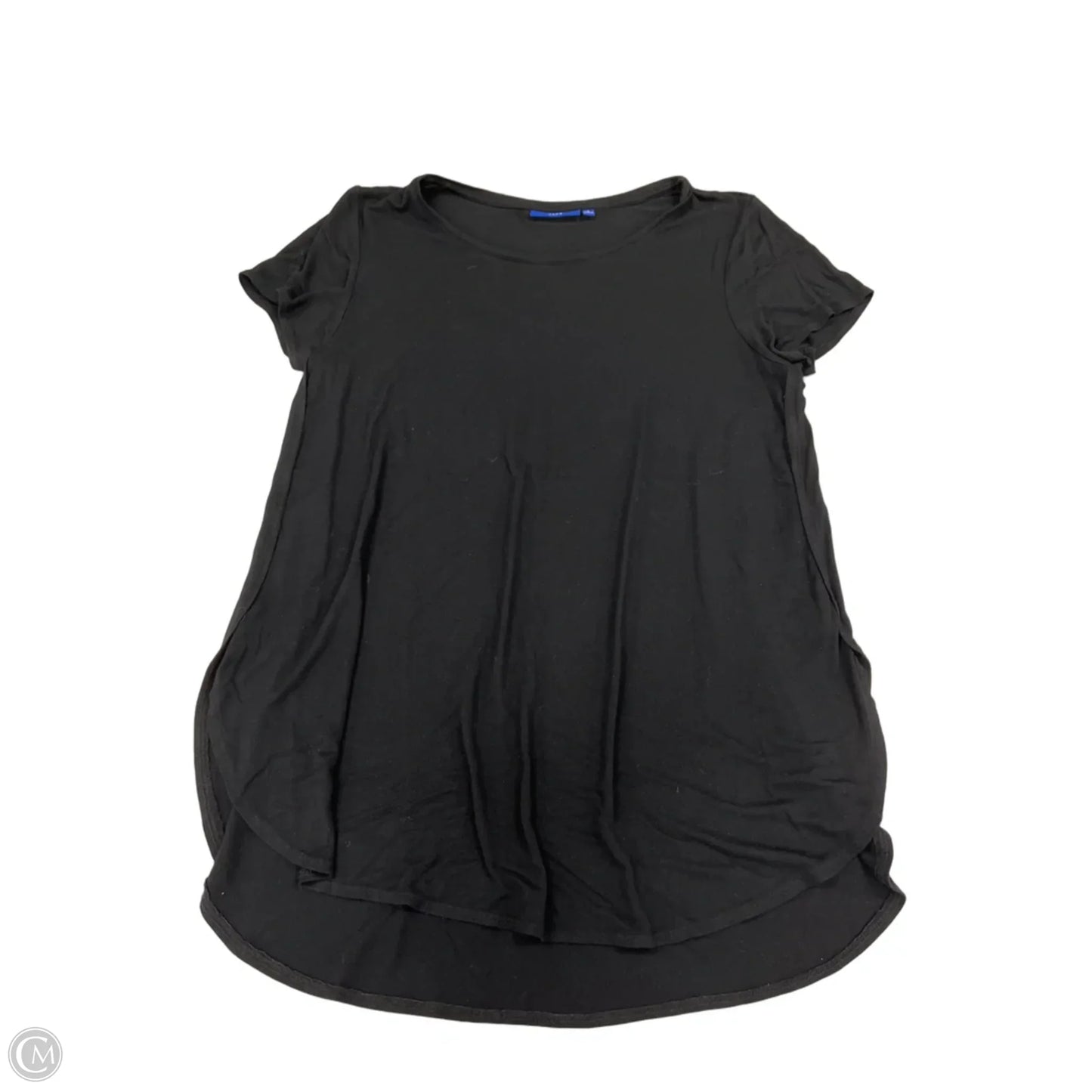 Top Short Sleeve By Apt 9 In Black, Size: L