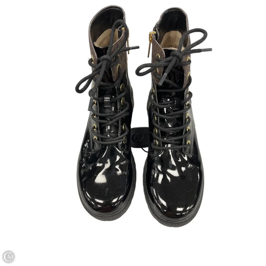 Boots Ankle Flats By Michael By Michael Kors In Black & Brown, Size: 8