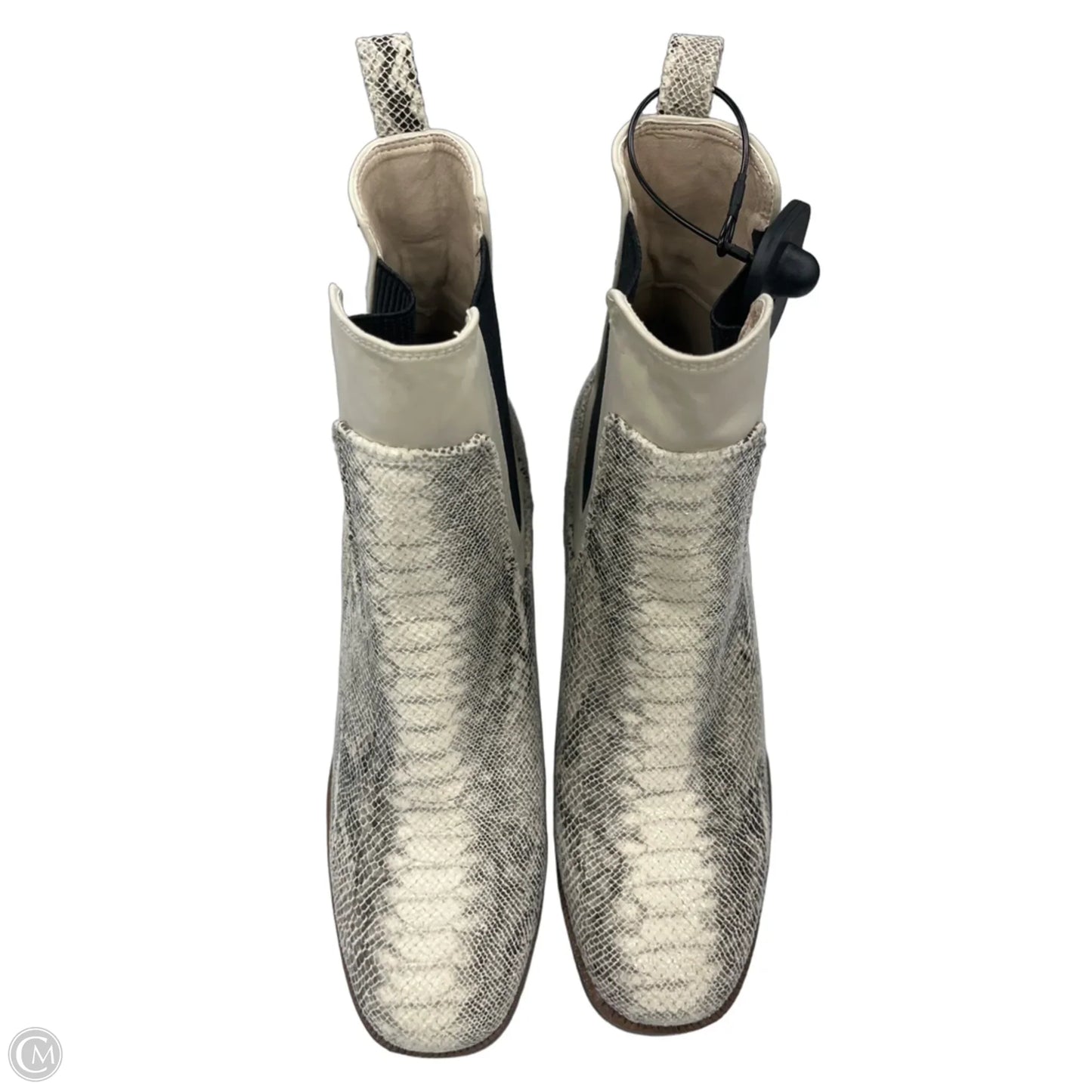 Boots Ankle Heels By Chinese Laundry In Snakeskin Print, Size: 8