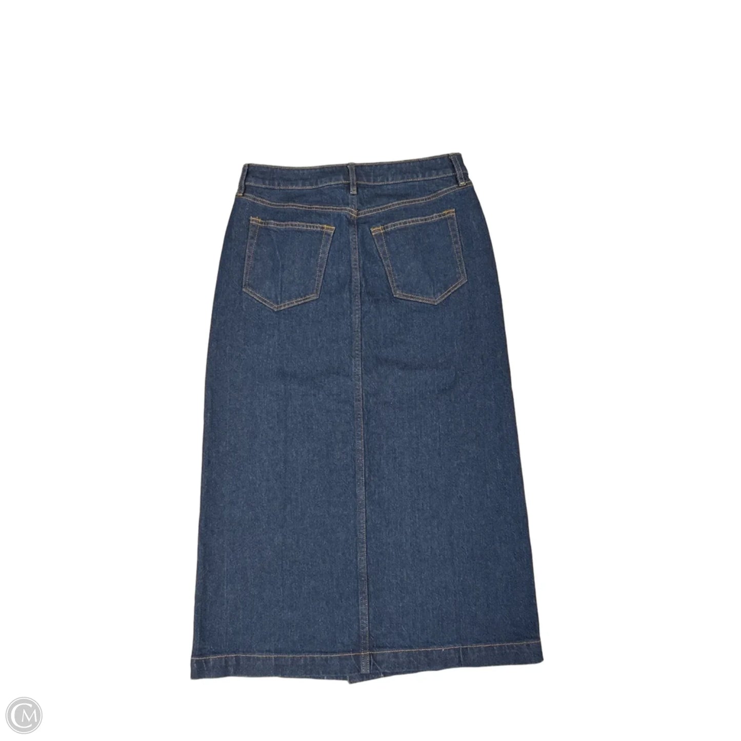 Skirt Midi By Loft In Blue Denim, Size: 2