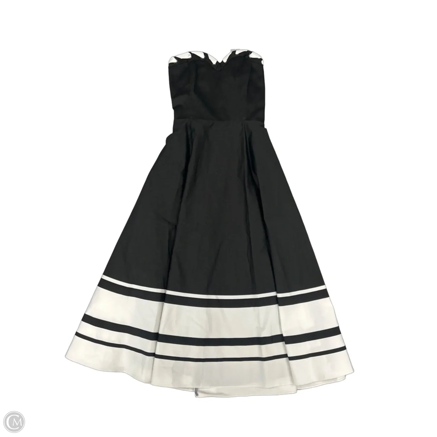 Dress Casual Midi By White House Black Market In Black & White, Size: 2