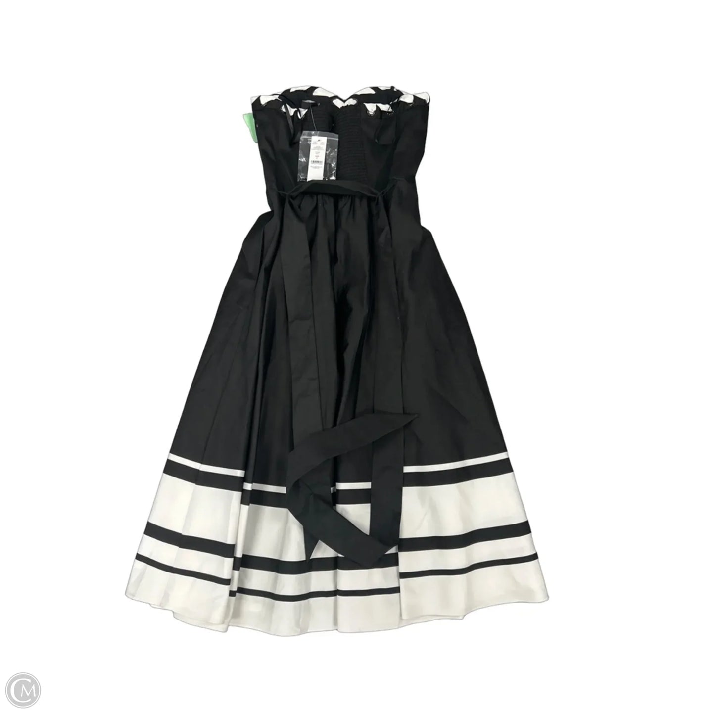 Dress Casual Midi By White House Black Market In Black & White, Size: 2