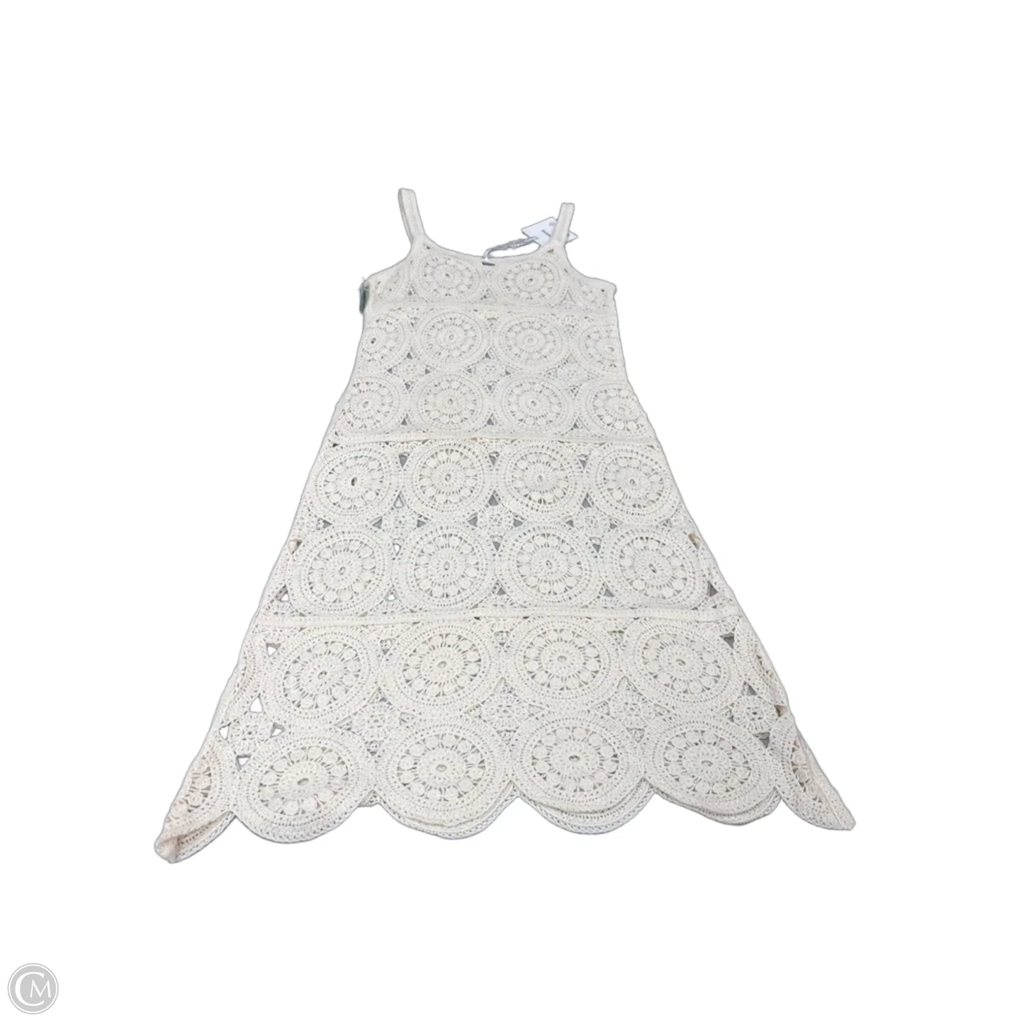 Dress Casual Maxi By Knit Wear In Cream, Size: S