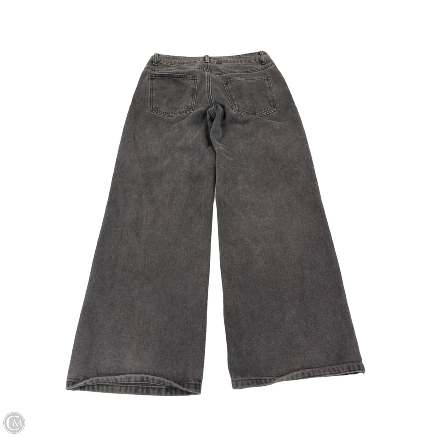 Jeans Wide Leg By Edikted In Black Denim, Size: Xs