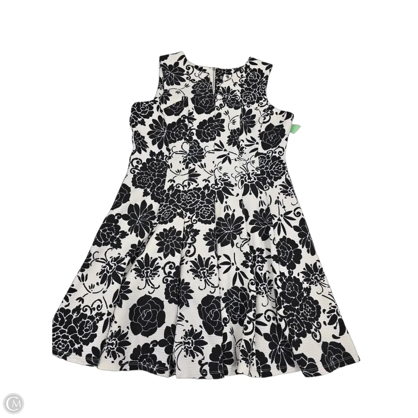 Dress Casual Short By Dannyandnicole In Black & White, Size: 16