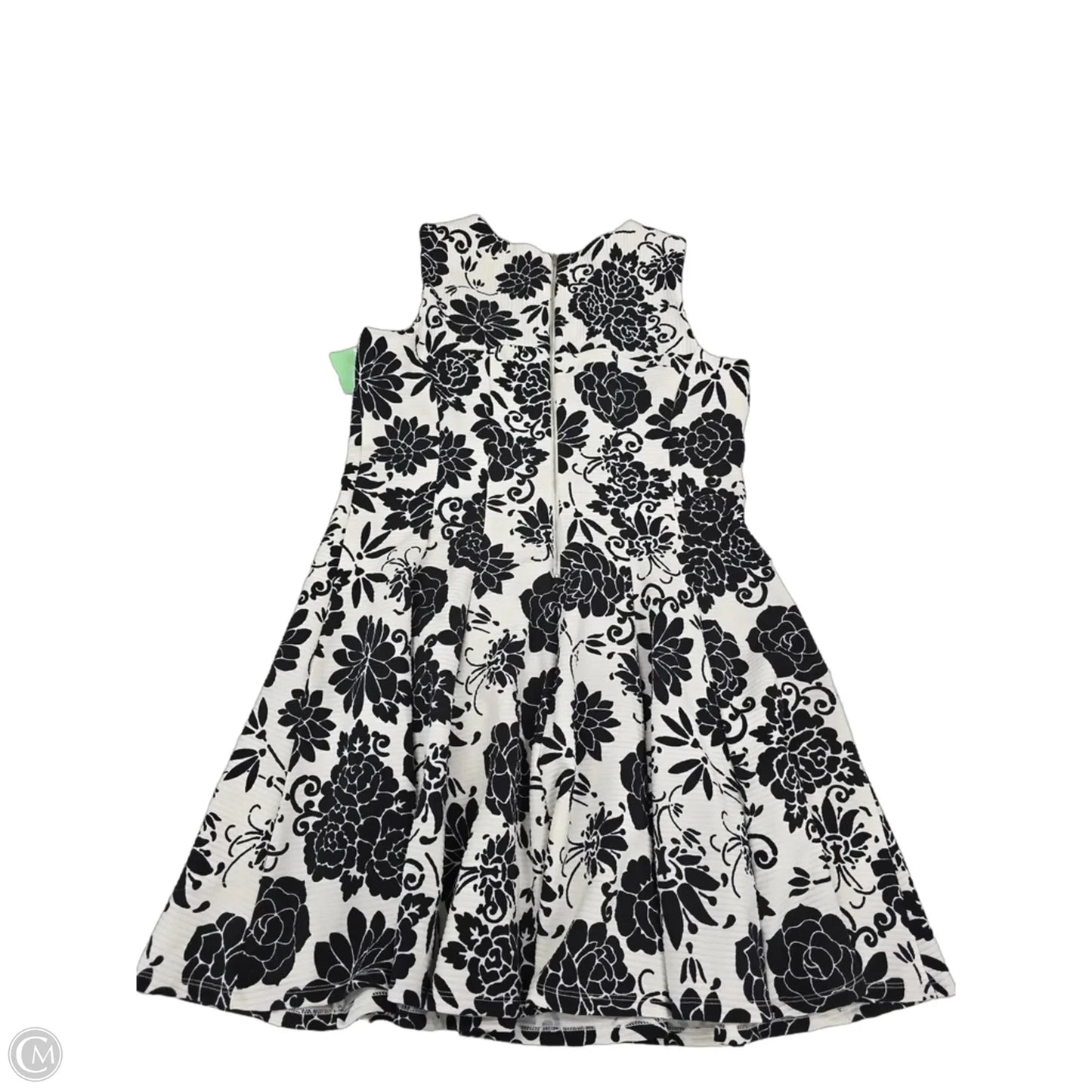 Dress Casual Short By Dannyandnicole In Black & White, Size: 16