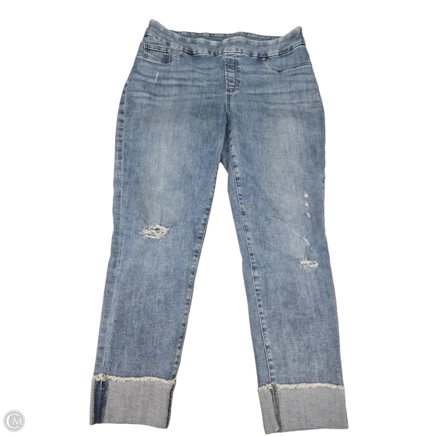 Jeans Skinny By Chicos In Blue Denim, Size: 12