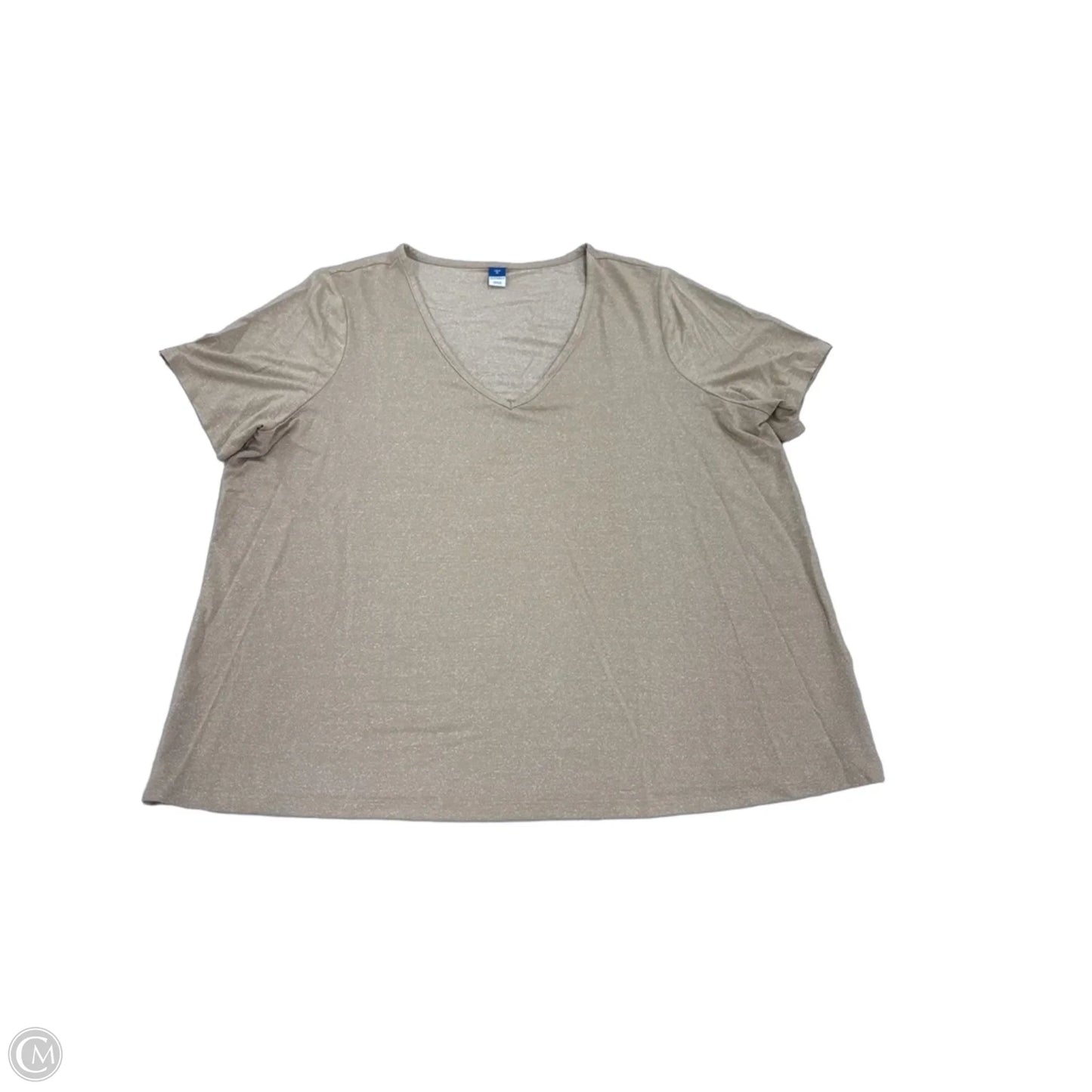 Top Short Sleeve By Old Navy In Gold, Size: Xl