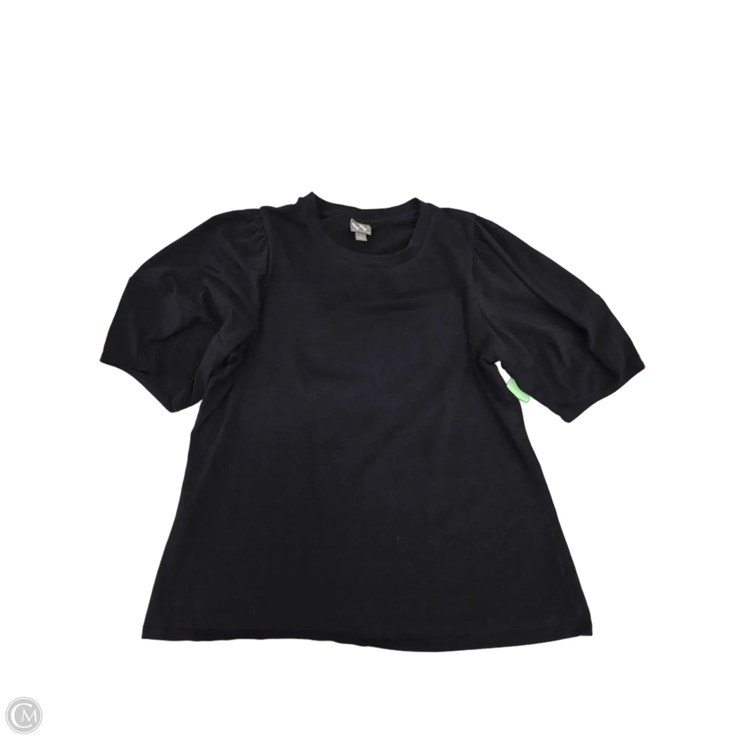 Top Short Sleeve By Worthington In Black, Size: L