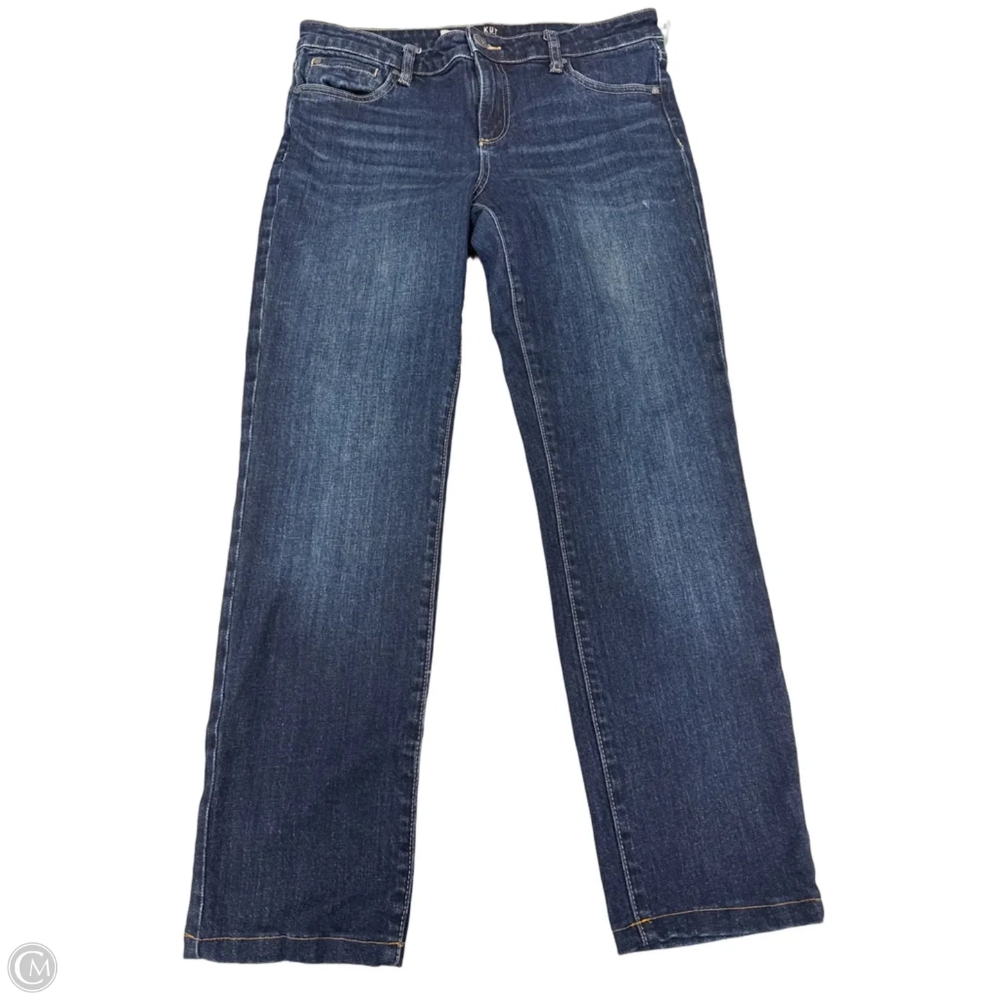 Jeans Straight By Kut In Blue Denim, Size: 8