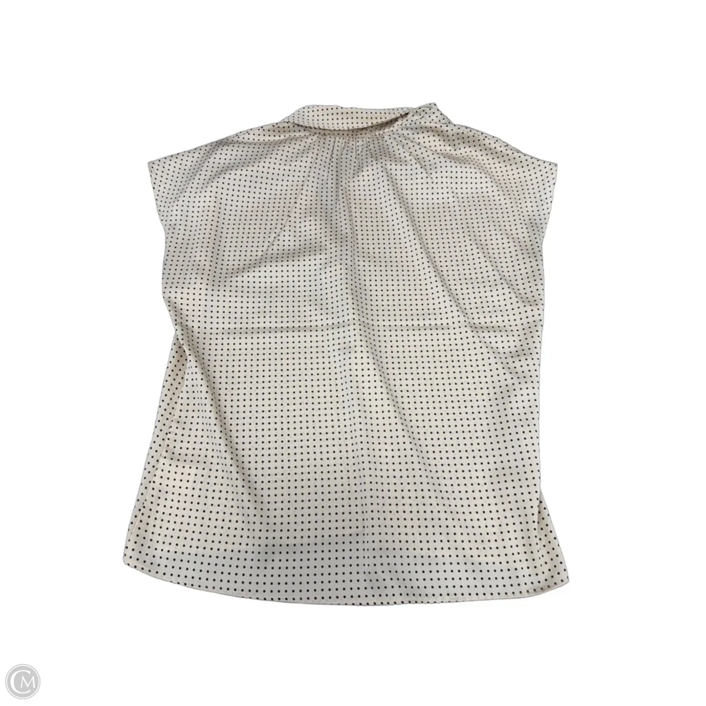 Top Short Sleeve By Maison Damelie In Black & Cream, Size: S