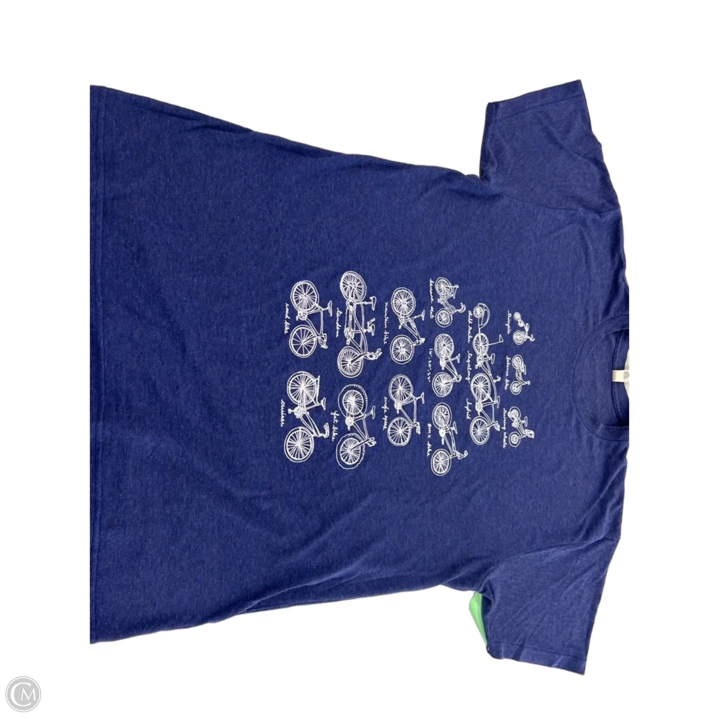 Top Short Sleeve By American Apparel In Navy, Size: L