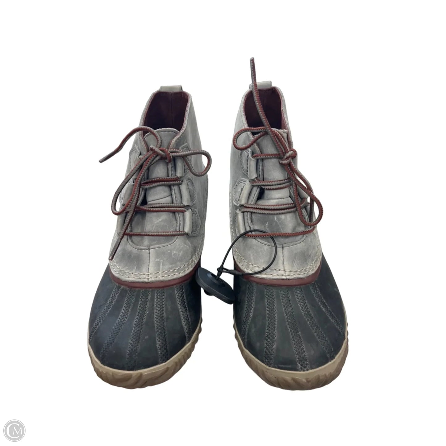 Boots Ankle Flats By Sorel In Grey, Size: 9.5