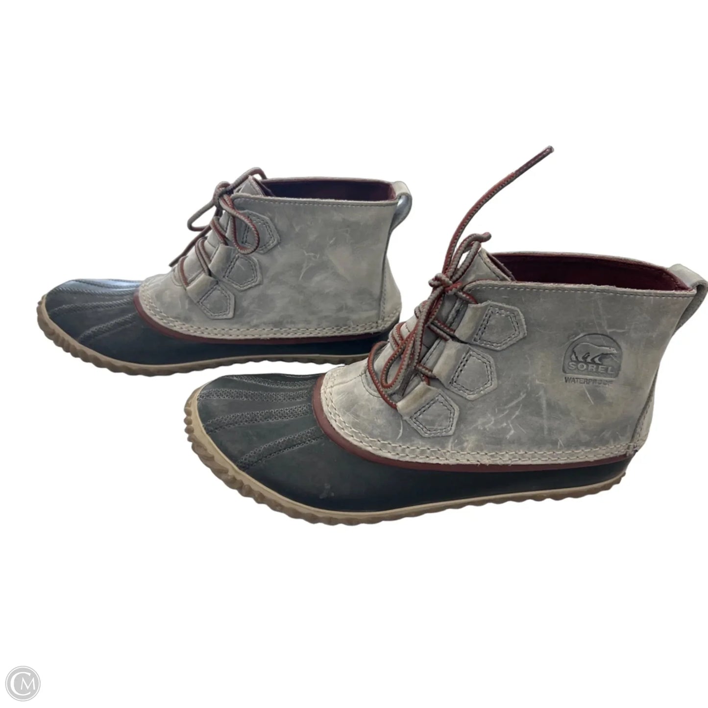 Boots Ankle Flats By Sorel In Grey, Size: 9.5